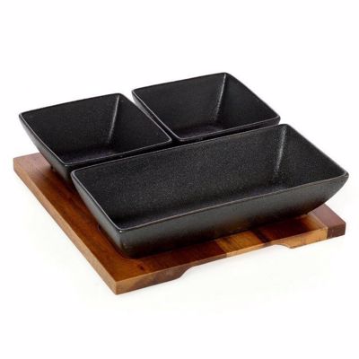 Cryspo Trio Ορντερβιέρα 3 Θέσεων Πορσελάνης 'ACACIA' 65000203